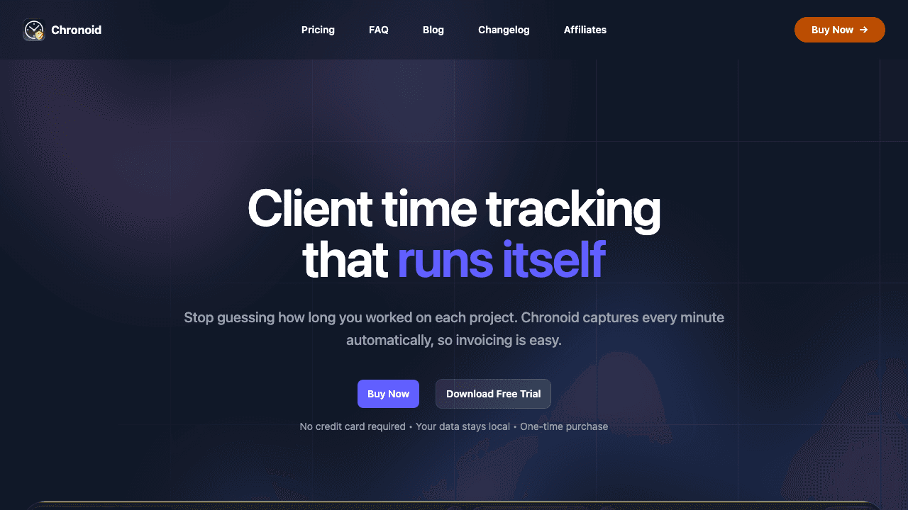 Chronoid automatic time tracking for consultants