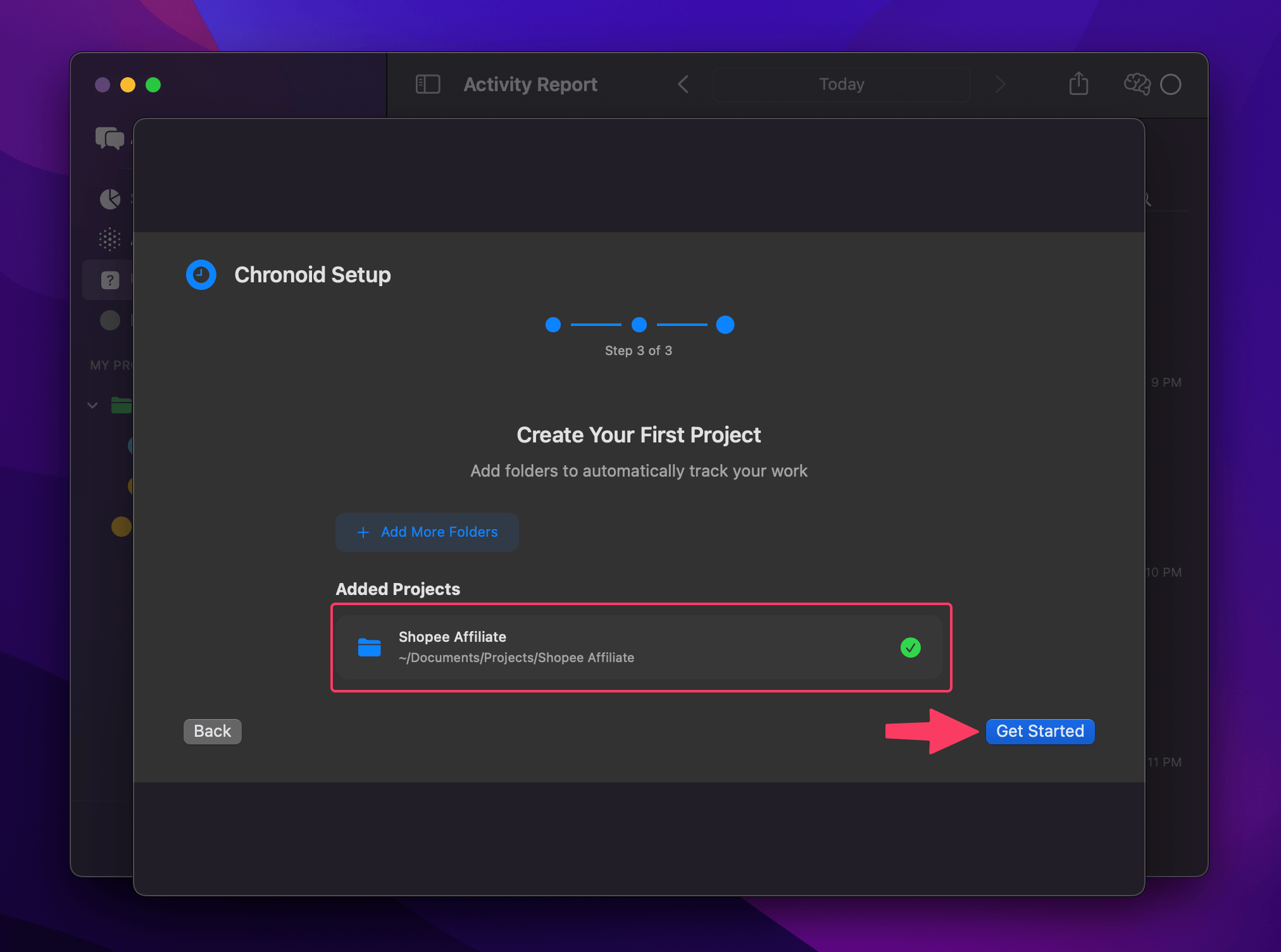 Create first project