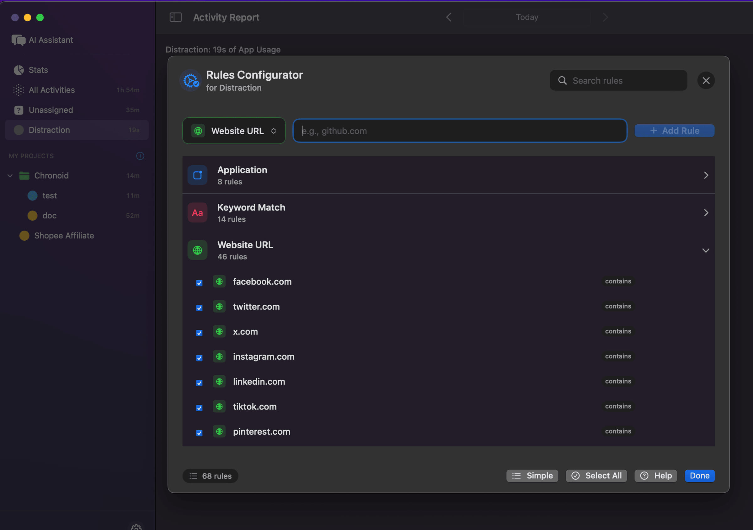 Rules Configurator