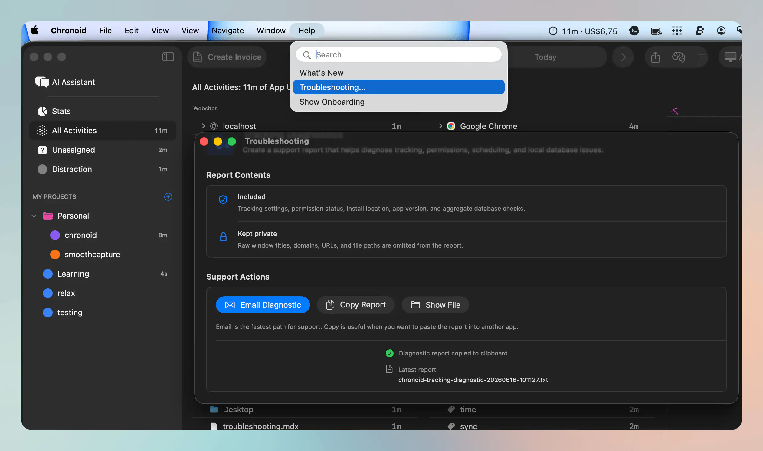 Troublesshooting