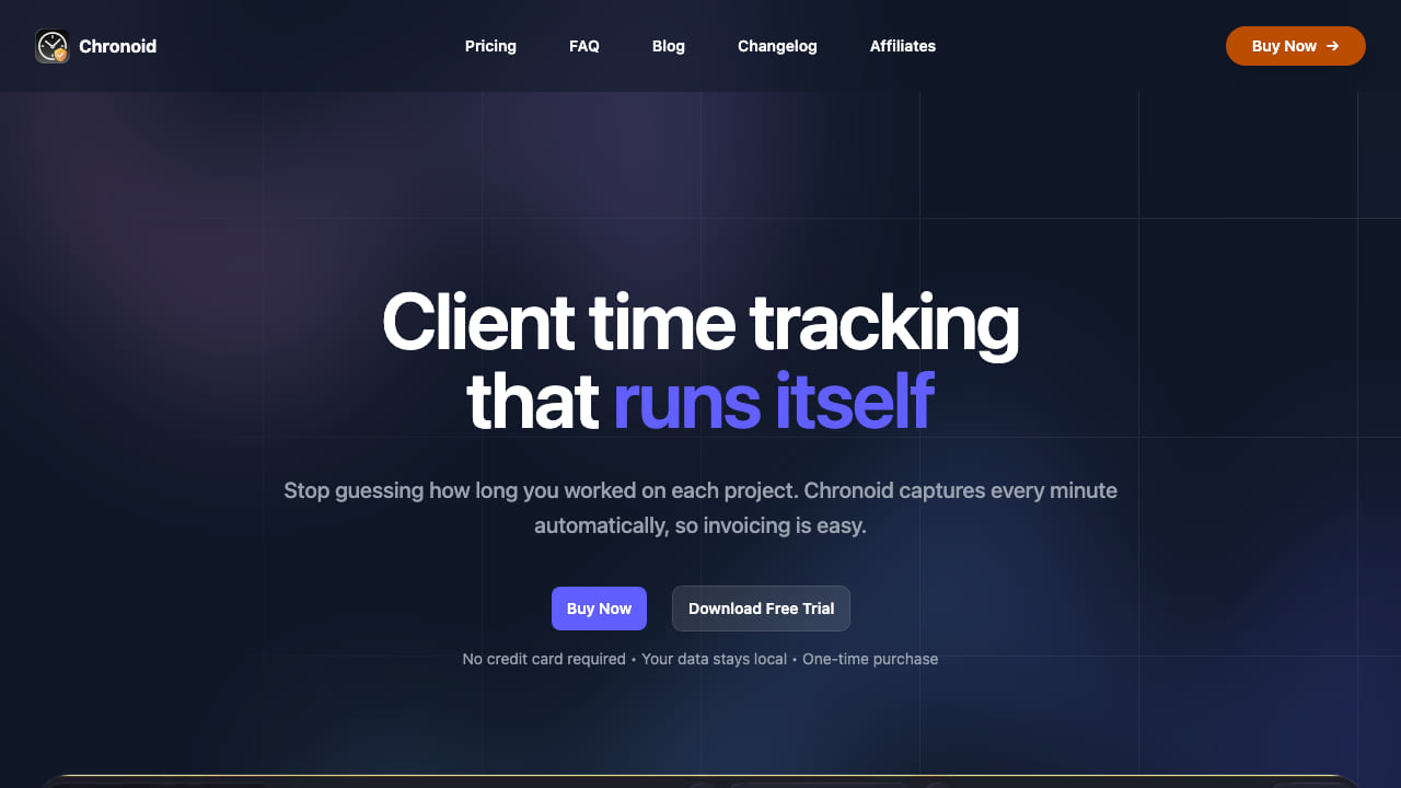 Chronoid automatic time tracking for consultants