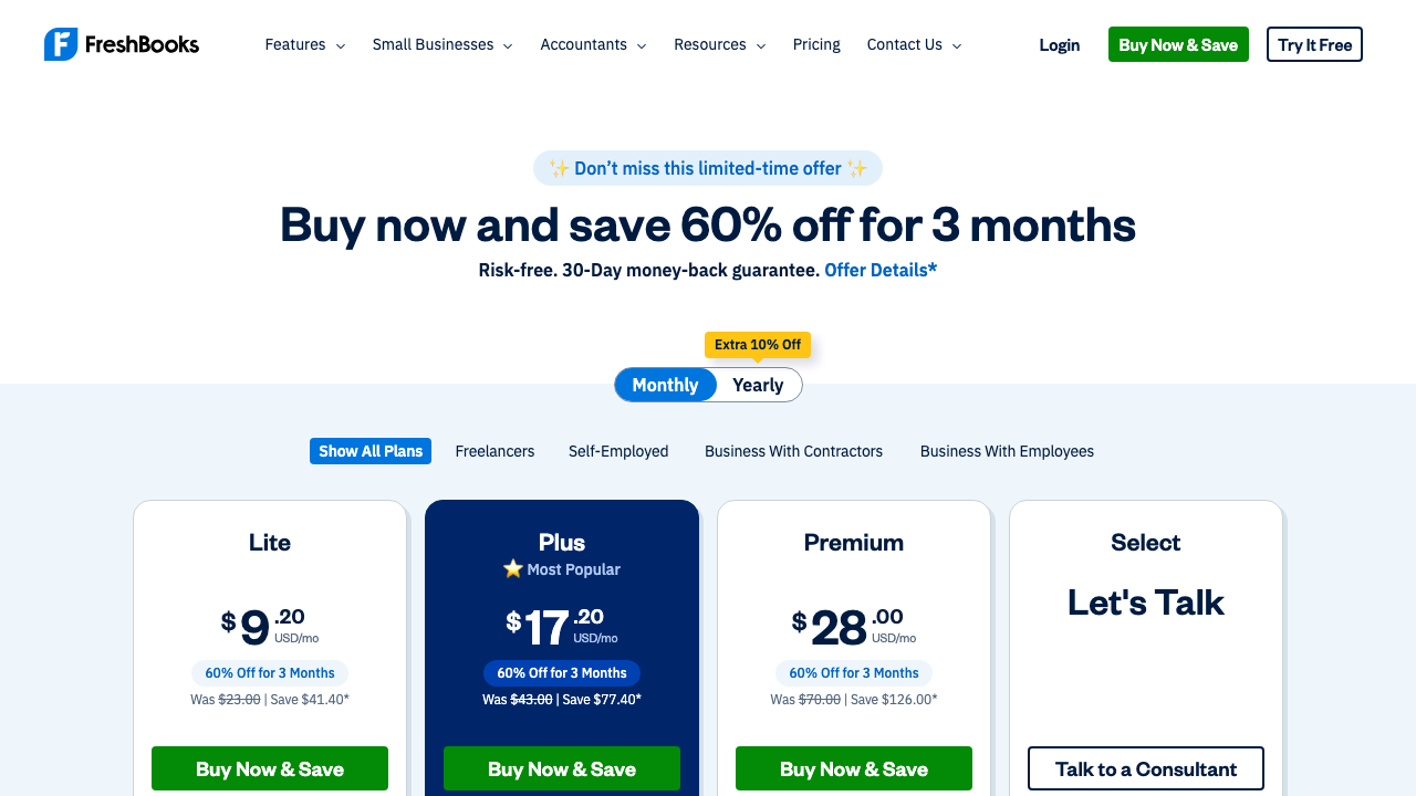 FreshBooks accounting and time tracking