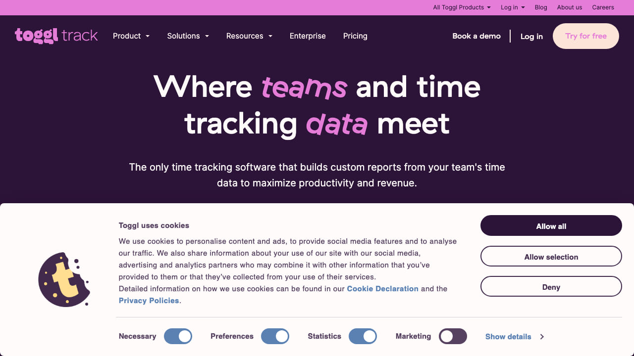 Toggl Track time tracking
