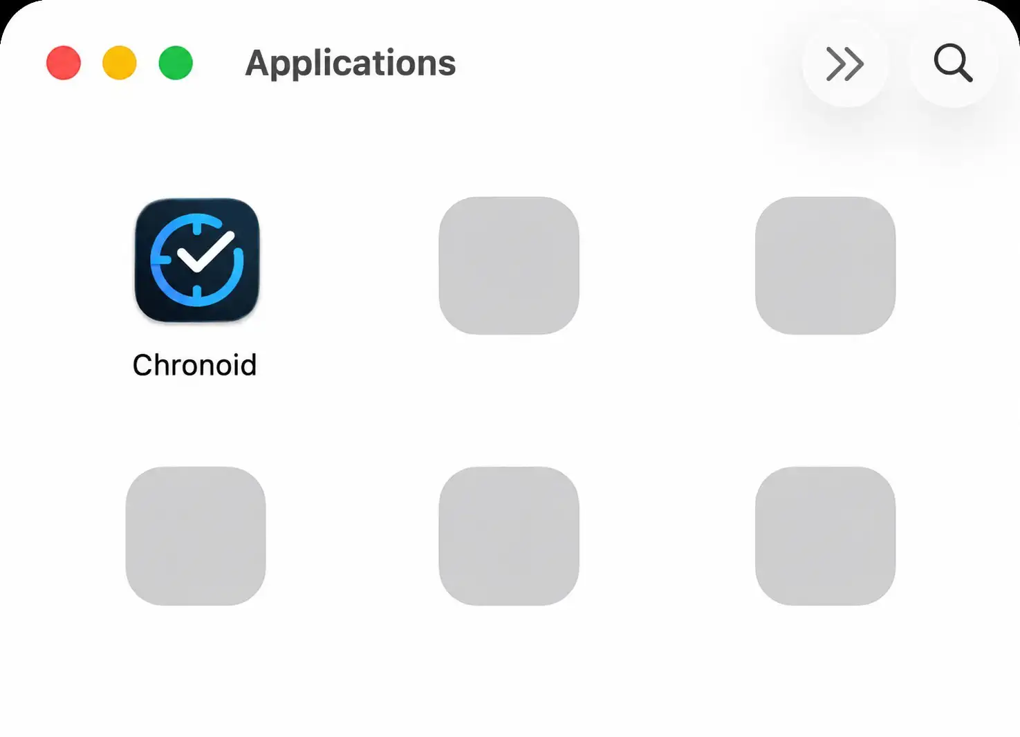 Open Chronoid from the Applications folder